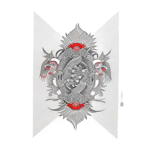 Namakubi tattoo design idea