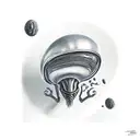 Alien does robbery tattoo design idea