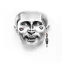 Dead putin tattoo design idea
