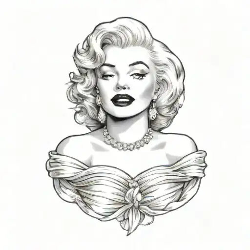marilyn monroe tattoo design idea