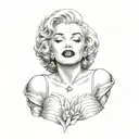 marilyn monroe tattoo design idea