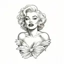 marilyn monroe tattoo design idea