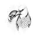 two birds tattoo design idea