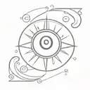 evil eye tattoo design idea