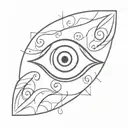 evil eye tattoo design idea