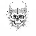 skull bear tattoo design idea