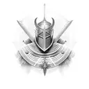 templar knight tattoo design idea