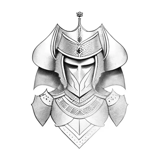 Lithuanian knight  on a horse tattoo design idea