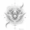 pulsar map tattoo design idea