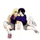 couple matching  tattoo design idea