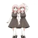 couple matching  tattoo design idea