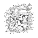 dead dad memorial tattoo design idea