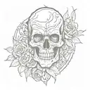 dead dad memorial tattoo design idea