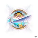 space with hieroglyphics tattoo design idea