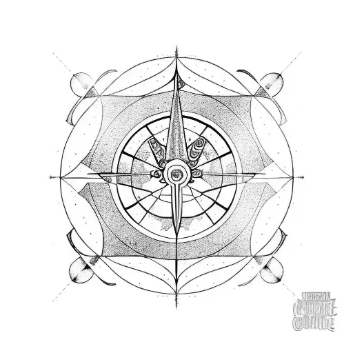golden rush ratio Sagittarius  tattoo design idea