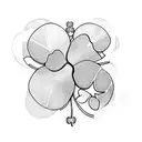 5 leaf clover tattoo design idea