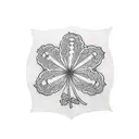 small 5 leaf clover tattoo design idea