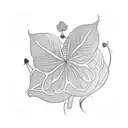 small 5 leaf clover tattoo design idea