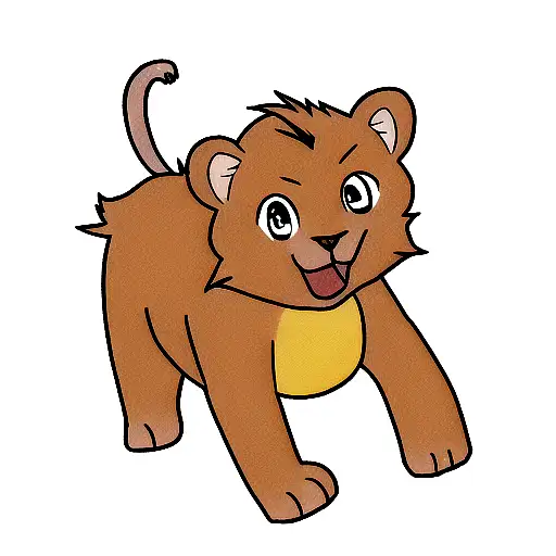 Simba on a battleship tattoo design idea