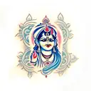 KRISHNA tattoo design idea