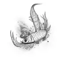 Peces beta  tattoo design idea