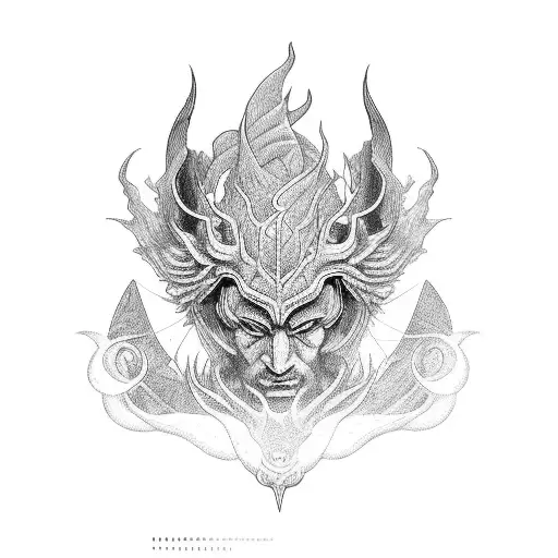 nyami nyami river god tattoo design idea