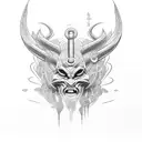 nyami nyami river god tattoo design idea