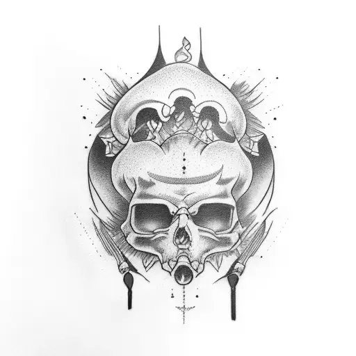 upper leg pop smoke  tattoo design idea