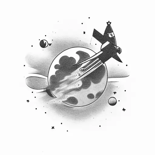 shoot for the stars aim for the moon pop smoke tattoo design idea