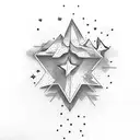 shooting star pop smoke tattoo design idea