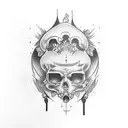 upper leg pop smoke  tattoo design idea