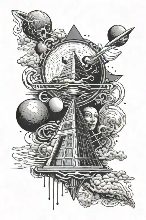 DARK Side of the Moon und Doctor Who tattoo design idea