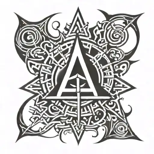 anarchy symbol tattoo design idea