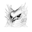 Dotwork "Bird Cage" tattoo design idea