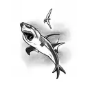 hammerhead shark  tattoo design idea