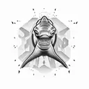 hammerhead shark  tattoo design idea