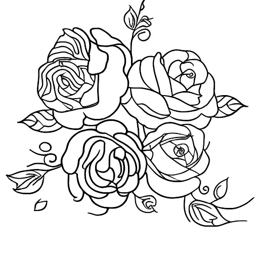 strong enough for two in cursive wrighting with april and August birth month flowers on each end on the Wrighting  tattoo design idea