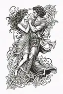 Orpheus and eurydice tattoo design idea