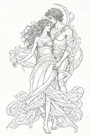 Orpheus and eurydice tattoo design idea