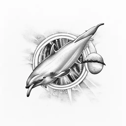 deep sea land sky solar system dolphin motorcycle horse biplane tattoo design idea