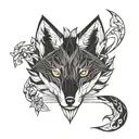 kitsune tattoo design idea