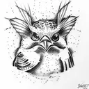 Sparrow tattoo design idea