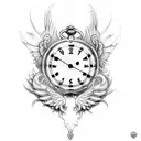 Pocket Watch cherub 26/07/2020 28/09/2022 tattoo design idea