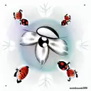 Ladybug tattoo design idea