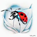 Ladybug tattoo design idea