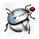 Ladybug tattoo design idea