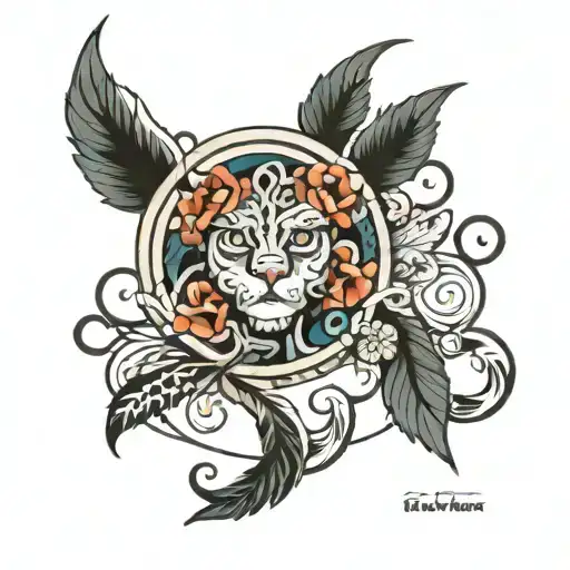 Meander tattoo design idea