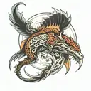 Meander tattoo design idea