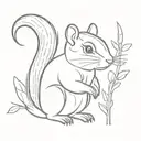 chipmunk  tattoo design idea