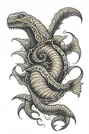 dune sand worm tattoo design idea